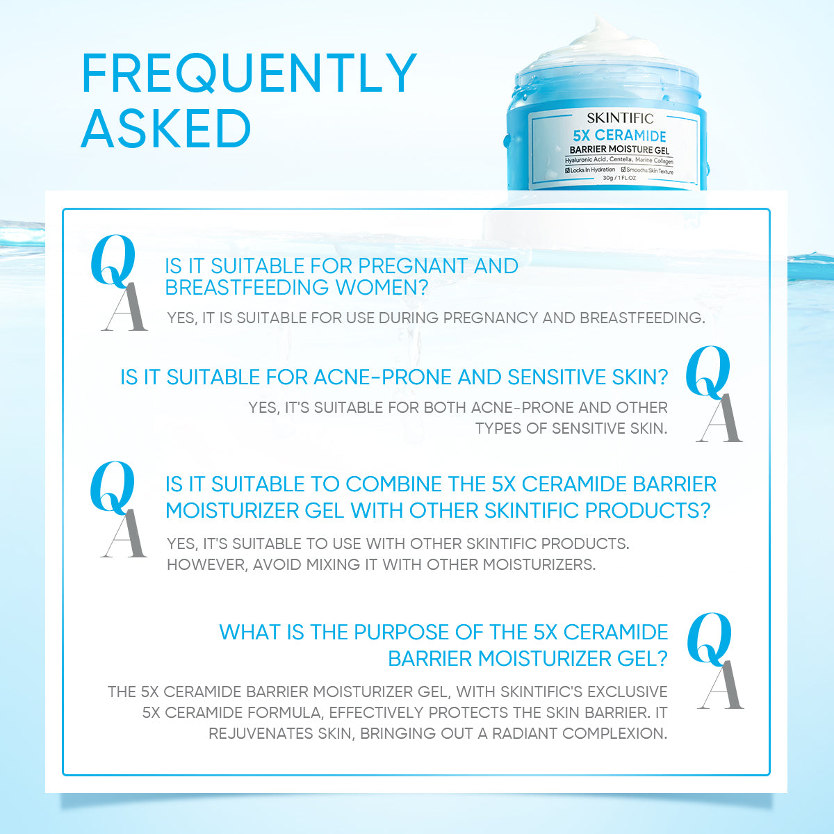 2PCS SKINCARE SET | ACID PEELING SOLUTION SERUM 30ML & 5X CERAMIDE BARRIER MOISTURIZER GEL 30G