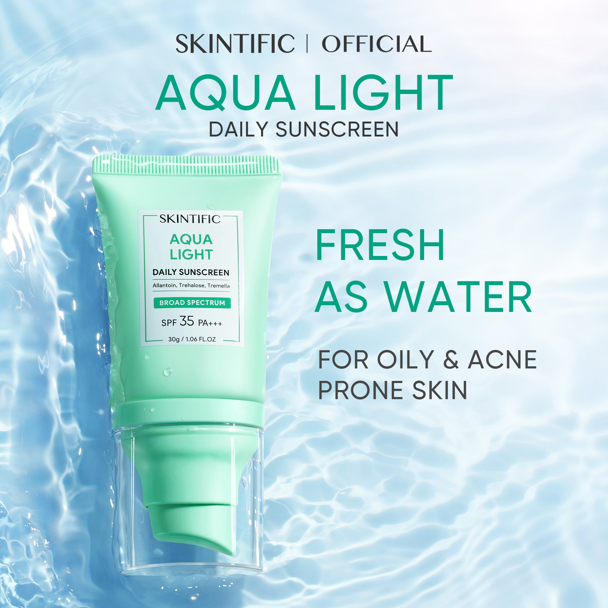 AQUA LIGHT DAILY SUNSCREEN 30ML/50ML SPF 35 PA+++