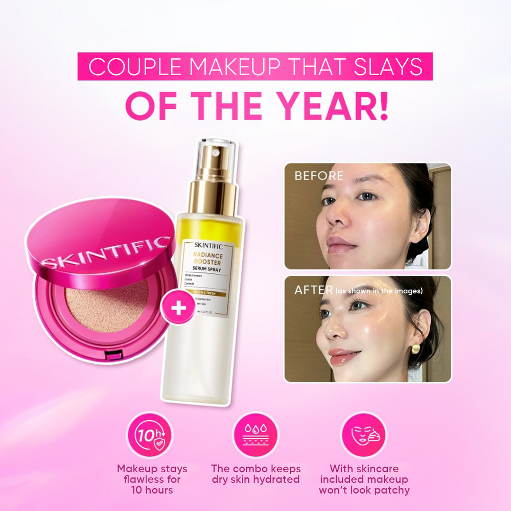 Pink Cushion & Serum Spray Makeup Set