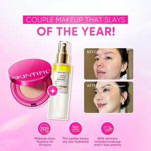 Pink Cushion & Serum Spray Makeup Set