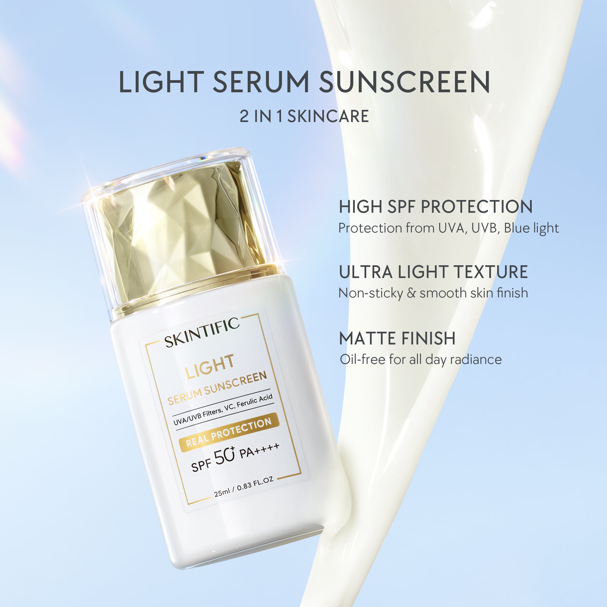 LIGHT SERUM SUNSCREEN SPF50 PA++++