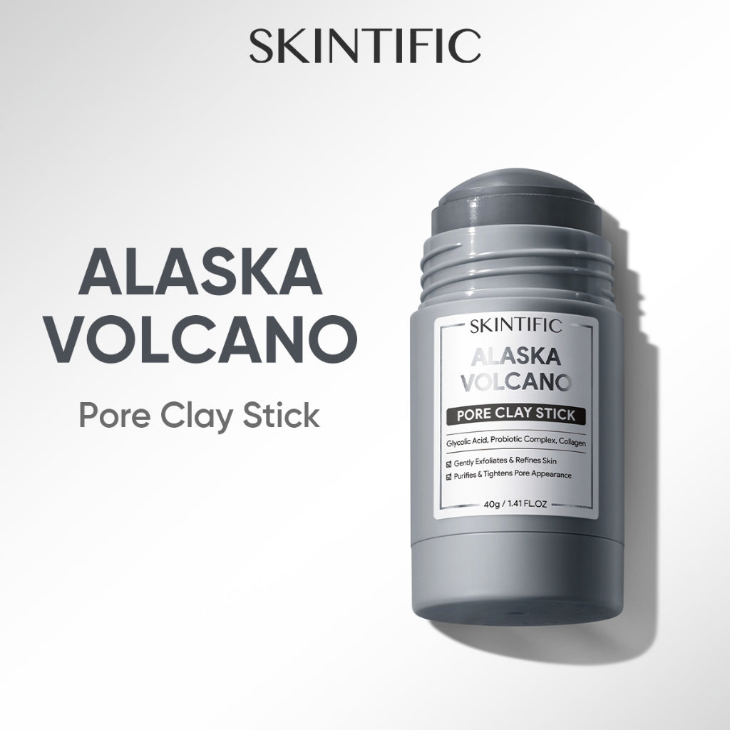 ALASKA VOLCANO REDUCE BLACKHEADS DEEP PORES CLEANSING CLAY MASK STICK 40G